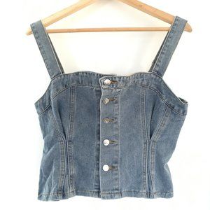 Denim Suspender Top